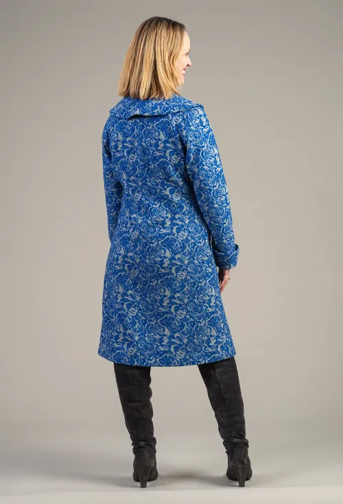 Le Akaroa Coat Blue Rose